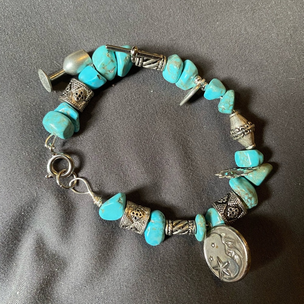 Crystal charm bracelet or anklet.